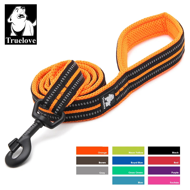 Soft Reflective Padded Nylon Dog Leash For Walking And Training