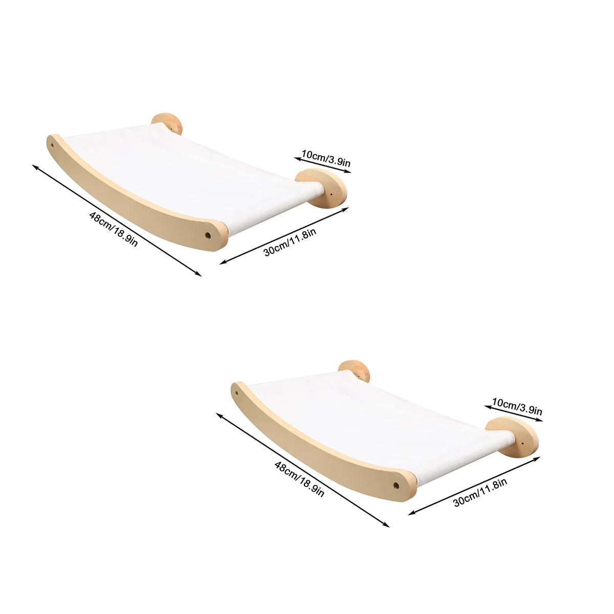 Wall Mounted Cat Hammock Climbing Shelf With Sisal Scratching Rope