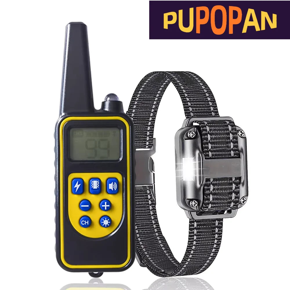 Remote Control Dog Training Collar With Waterproof Shock And Vibration