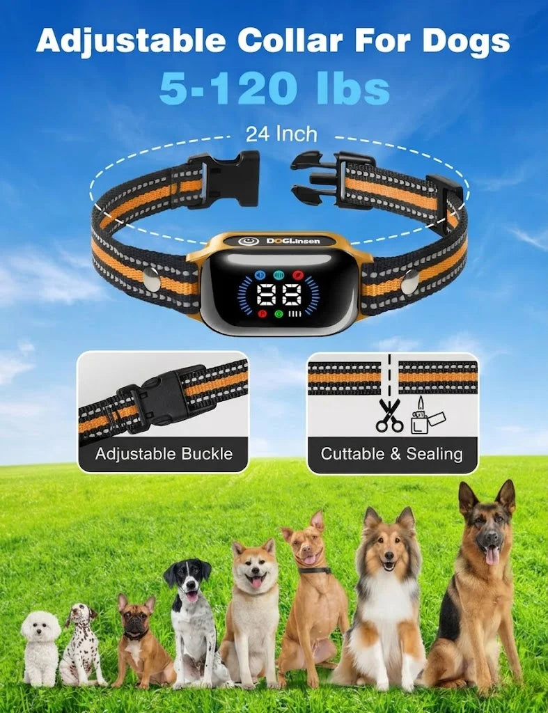 IPX7 Waterproof Dog Training Collar Anti Bark Shock Remote For Dogs