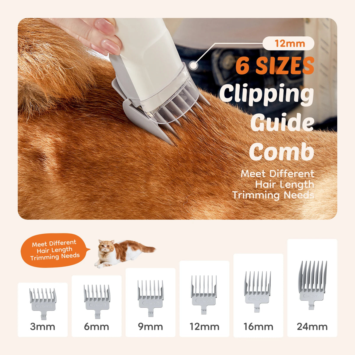 Professional Pet Grooming Clipper And Low Noise Vacuum Kit