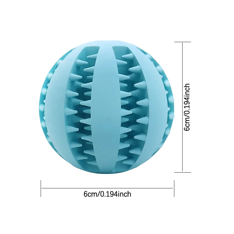 Durable Rubber Dog Chew Ball Teething Puzzle Interactive Training Toy