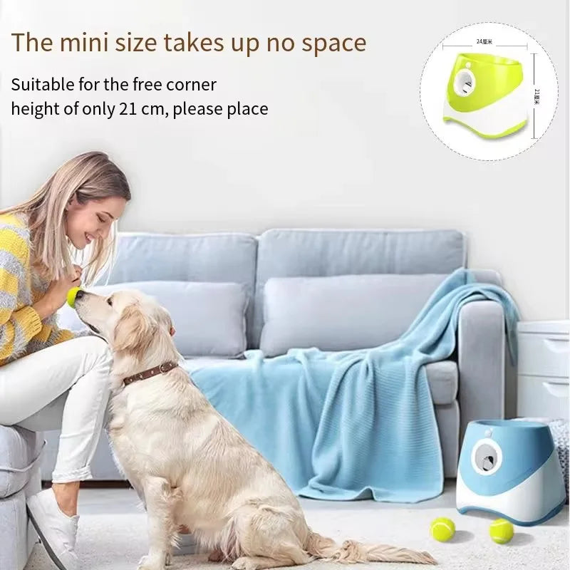 Automatic Rechargeable Dog Ball Launcher With Tennis Balls