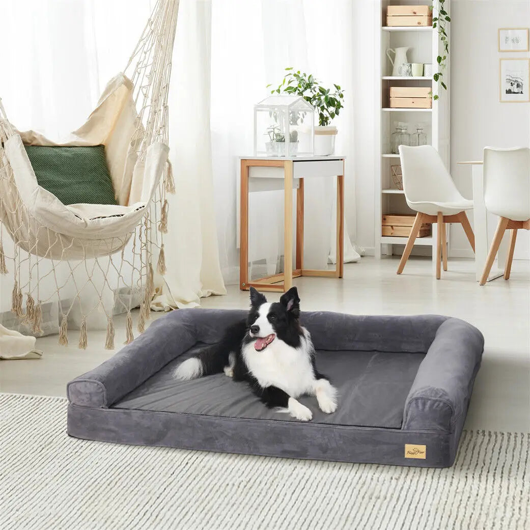 Orthopedic Dog Bed With Removable Washable Cover And Soft Foam