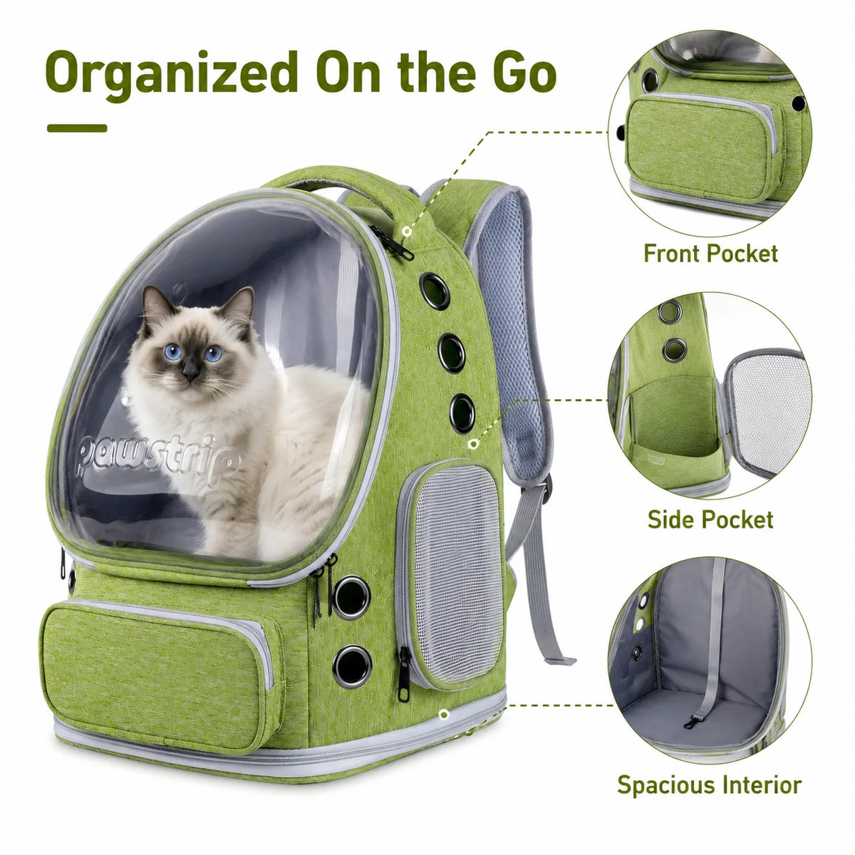 Transparent Bubble Cat Backpack Carrier Breathable Travel Bag For Pets