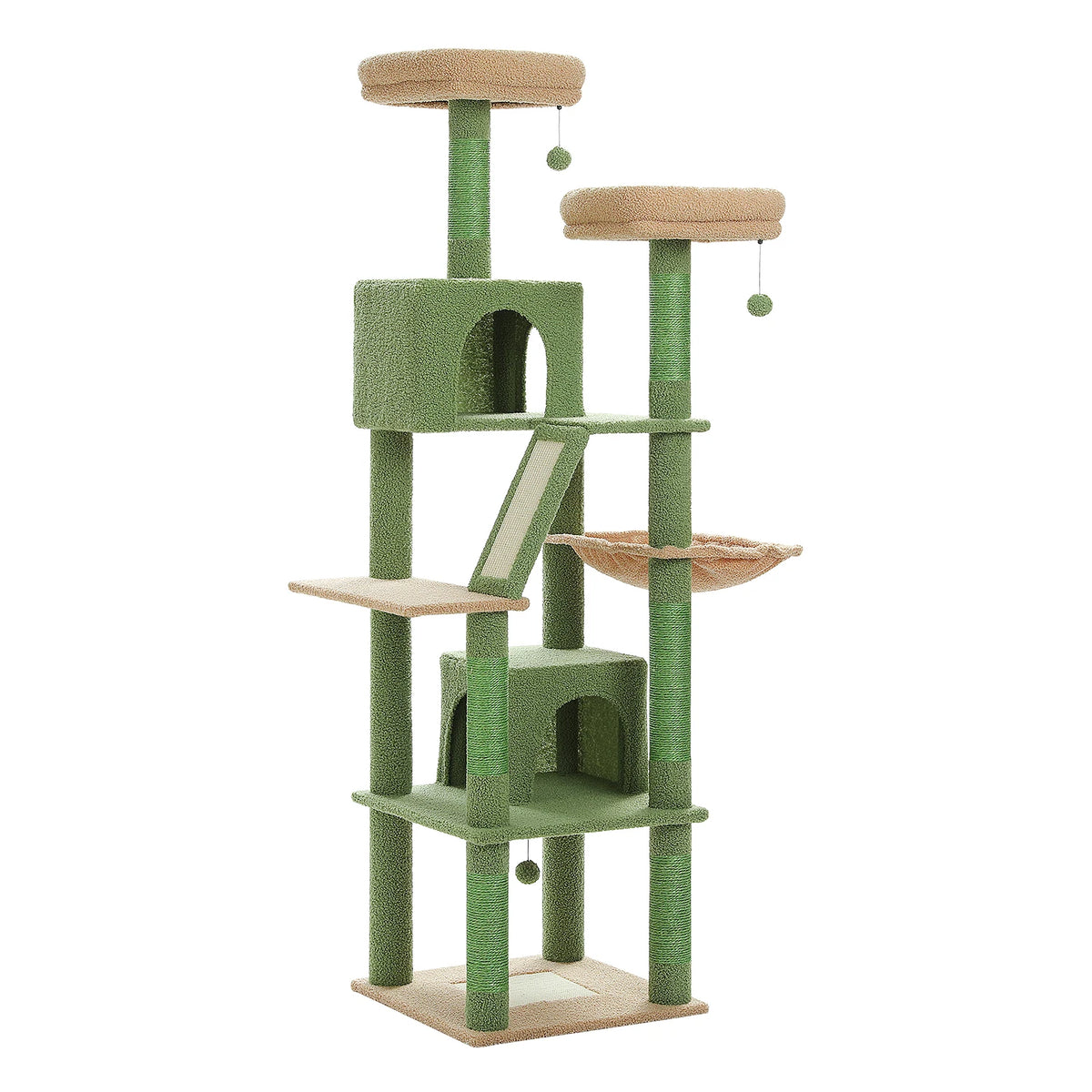 Heavy Duty Cat Tree Tower With Scratching Posts And Sleeping Condos For Cats