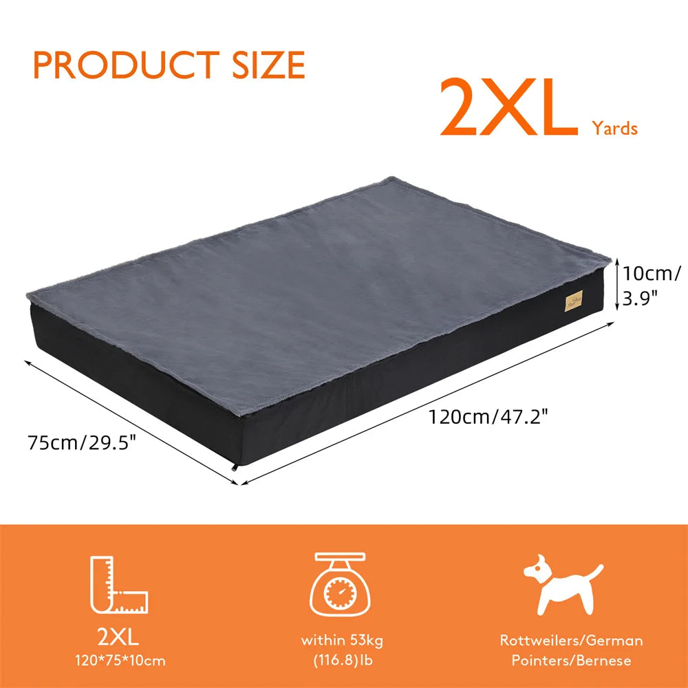 Waterproof Orthopedic Dog Bed With Removable Washable Cover