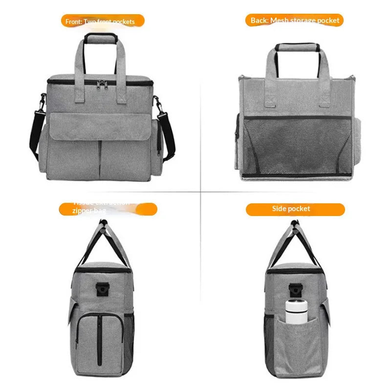 Large Capacity Dog and Cat Food Backpack, Pet Travel Bag, Foldable Snack Pouch, Portable Crossbody Dog and Cat Carrier dog bag cat bag pet backpack