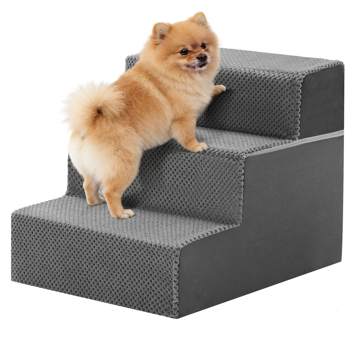 Non Slip Foam Dog Stairs And Right Angle Pet Ramp For Indoor Home Use