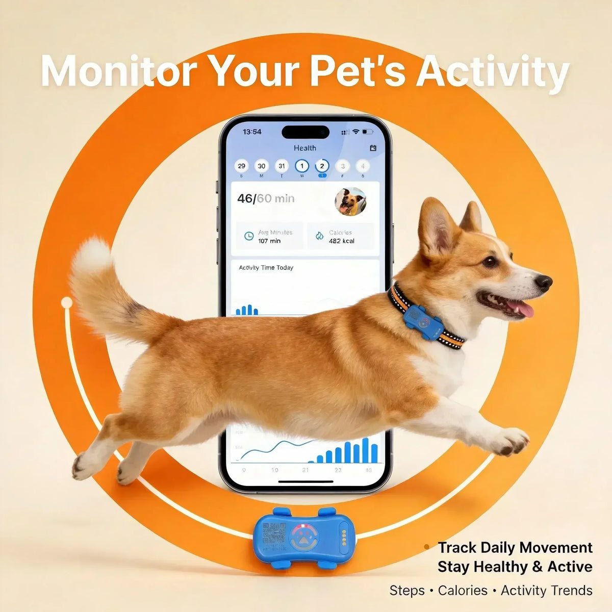 4G GPS Pet Tracker Real Time Tracking And IP67 Waterproof Protection For Pets