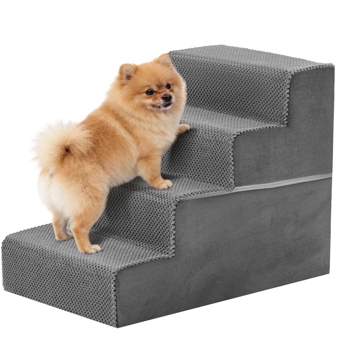 Non Slip Foam Dog Stairs And Right Angle Pet Ramp For Indoor Home Use