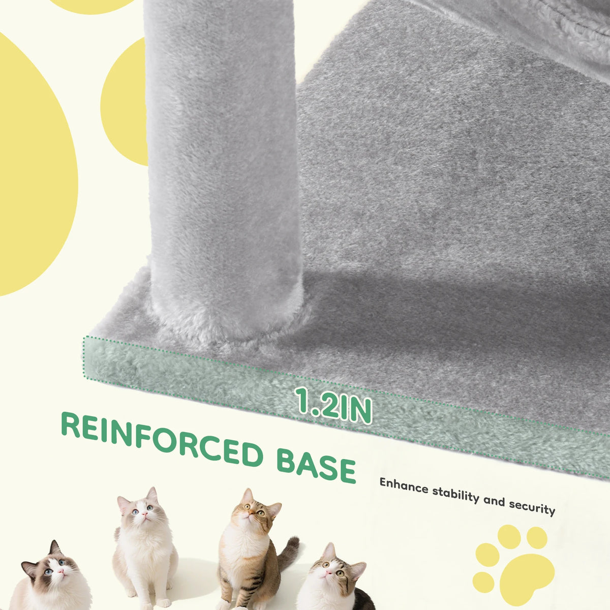 Multi-Level Cat Tree With Sisal Scratching Posts Indoor Climbing Tower For Cats