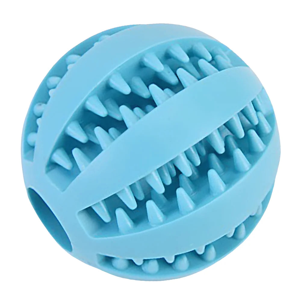 Durable Rubber Dog Chew Ball Teething Puzzle Interactive Training Toy