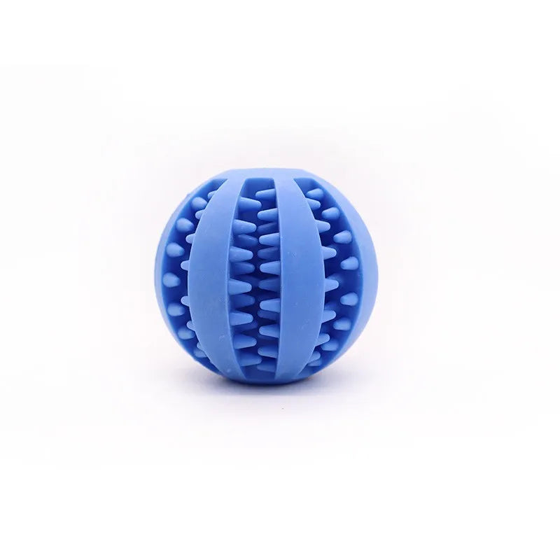 Durable Rubber Dog Chew Ball Teething Puzzle Interactive Training Toy