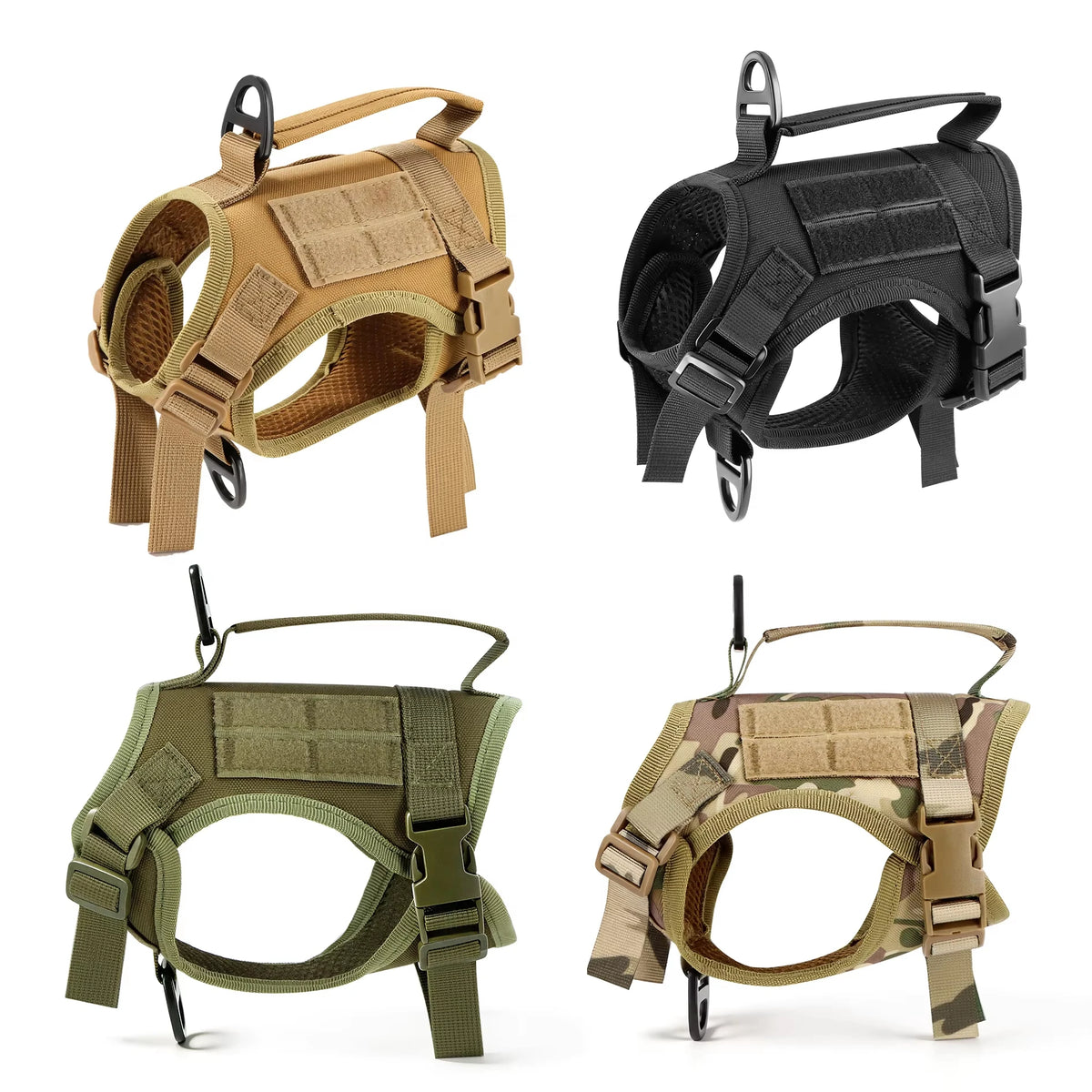 Adjustable Tactical Cat Harness And Leash Set With Escape Proof Quick Release