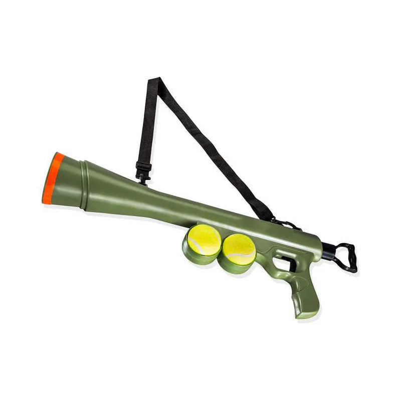 Interactive Dog Ball Launcher With Tennis Balls For Outdoor Play And Training