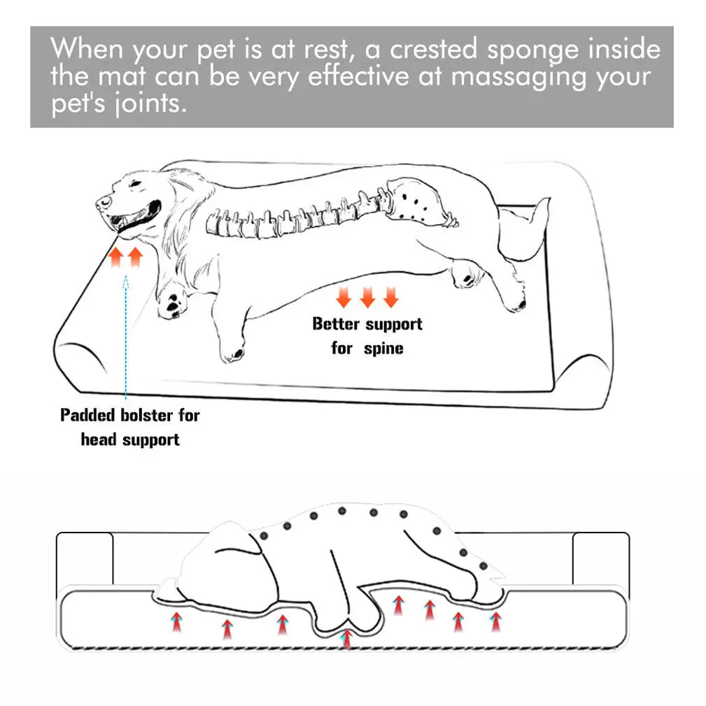Orthopedic Dog Bed With Removable Washable Cover And Soft Foam