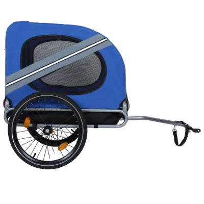 Foldable Pet Bicycle Trailer, Large Dog Bike Trailer with Steel Frame, 120LB Weight Capacity Pet Carrier for Cycling Jogging Camping Outdoor Adventures