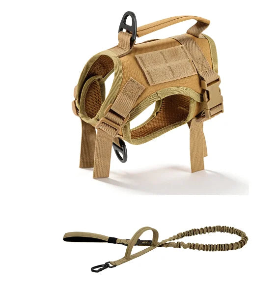 Adjustable Tactical Cat Harness And Leash Set With Escape Proof Quick Release