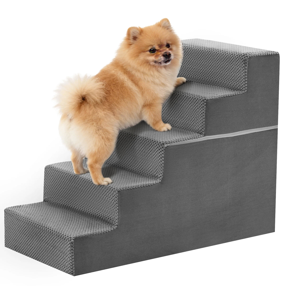 Non Slip Foam Dog Stairs And Right Angle Pet Ramp For Indoor Home Use