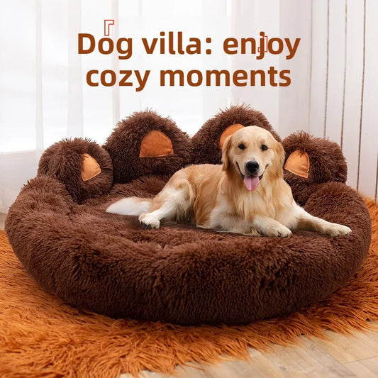 Plush Warm Dog And Cat Bed Soft Cozy Pet Sleeping Mat Cushion