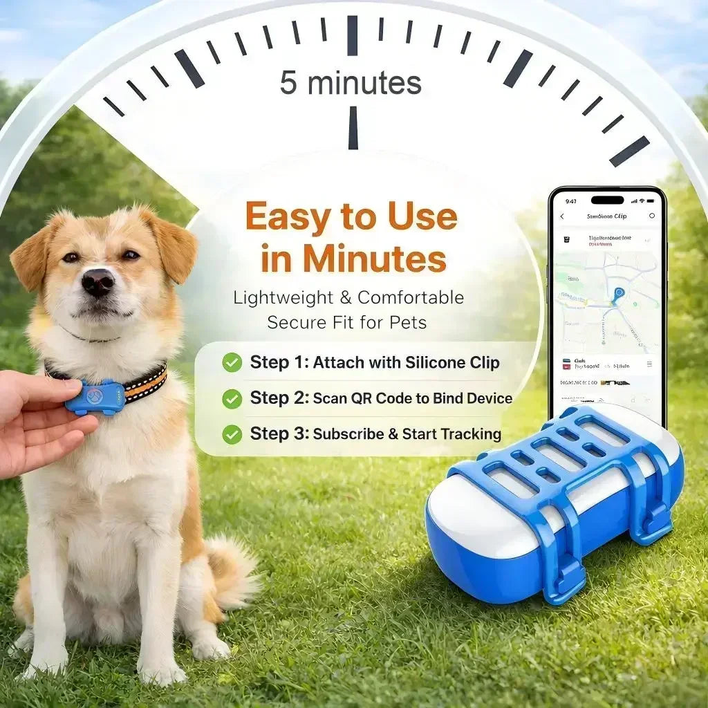 4G GPS Pet Tracker Real Time Tracking And IP67 Waterproof Protection For Pets