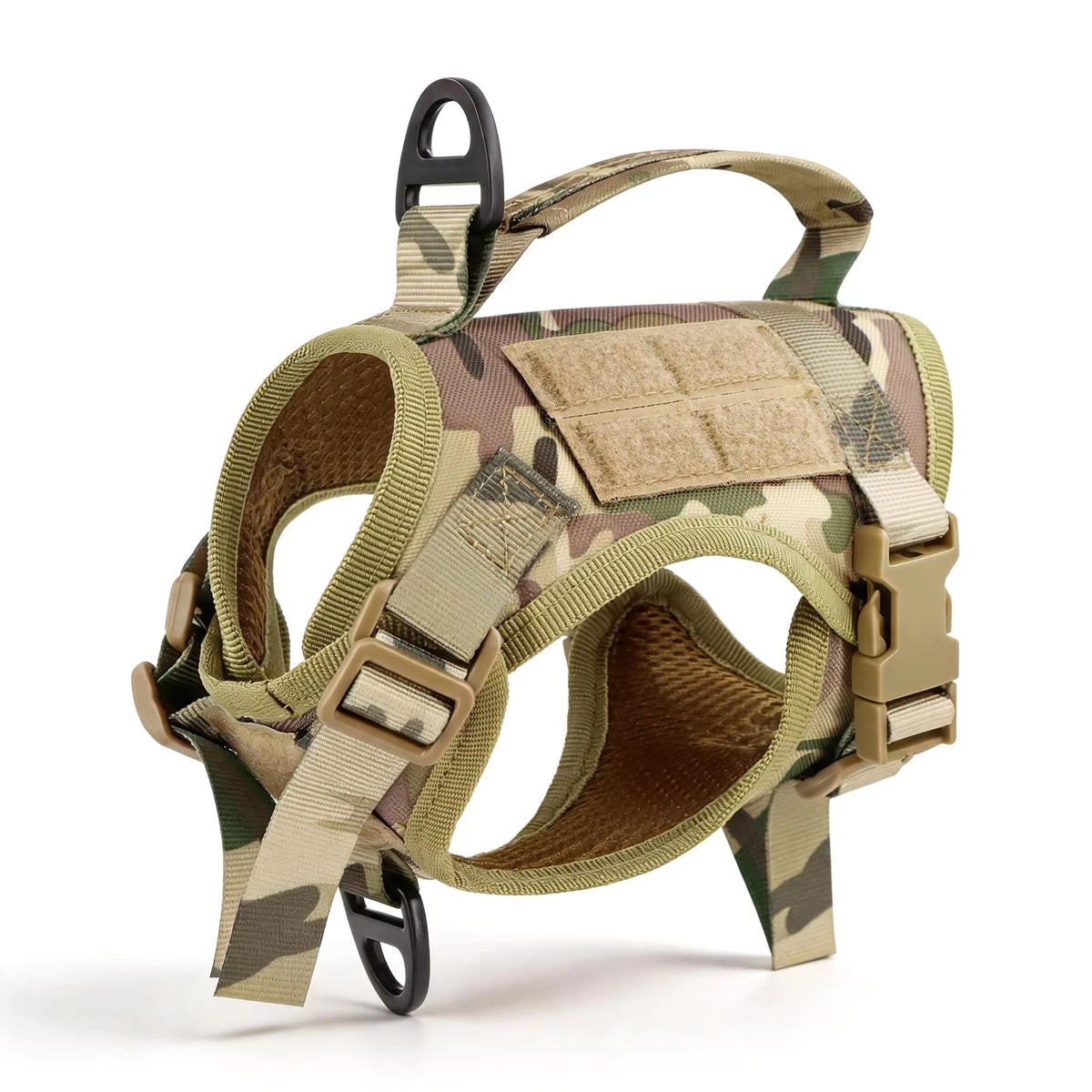 Adjustable Tactical Cat Harness And Leash Set With Escape Proof Quick Release