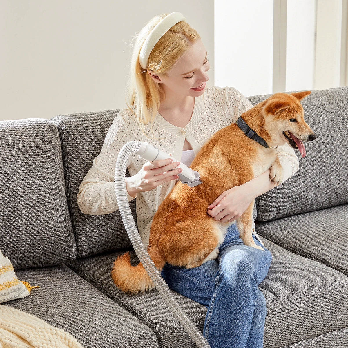 Professional Pet Grooming Clipper And Low Noise Vacuum Kit