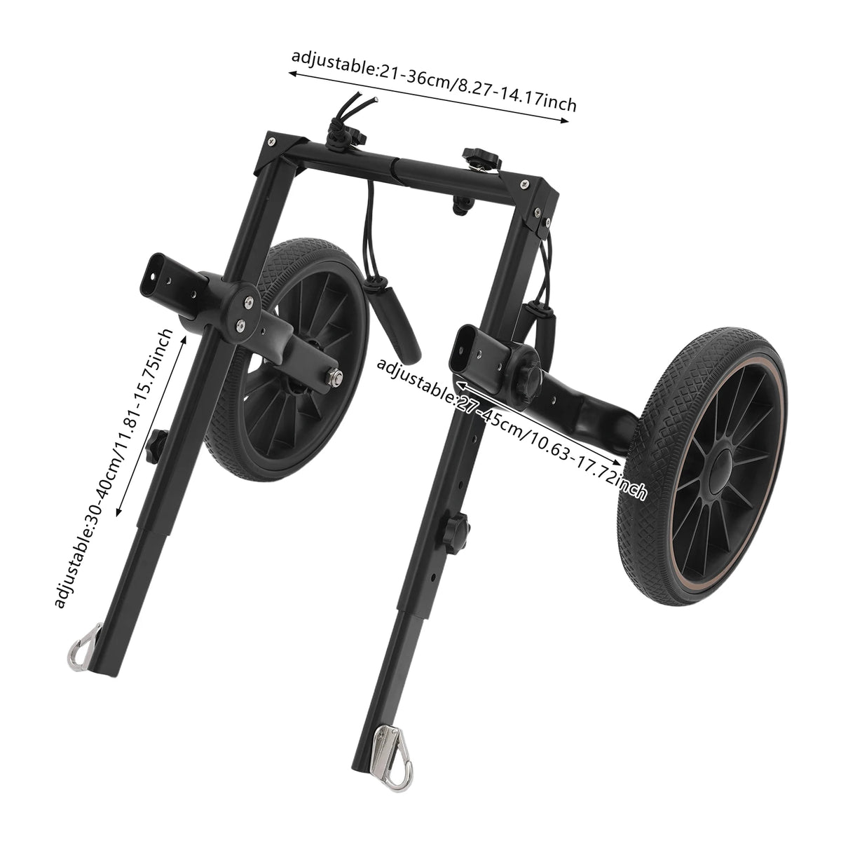 Adjustable Two Wheel Dog Wheelchair For Hind Leg Support And Mobility