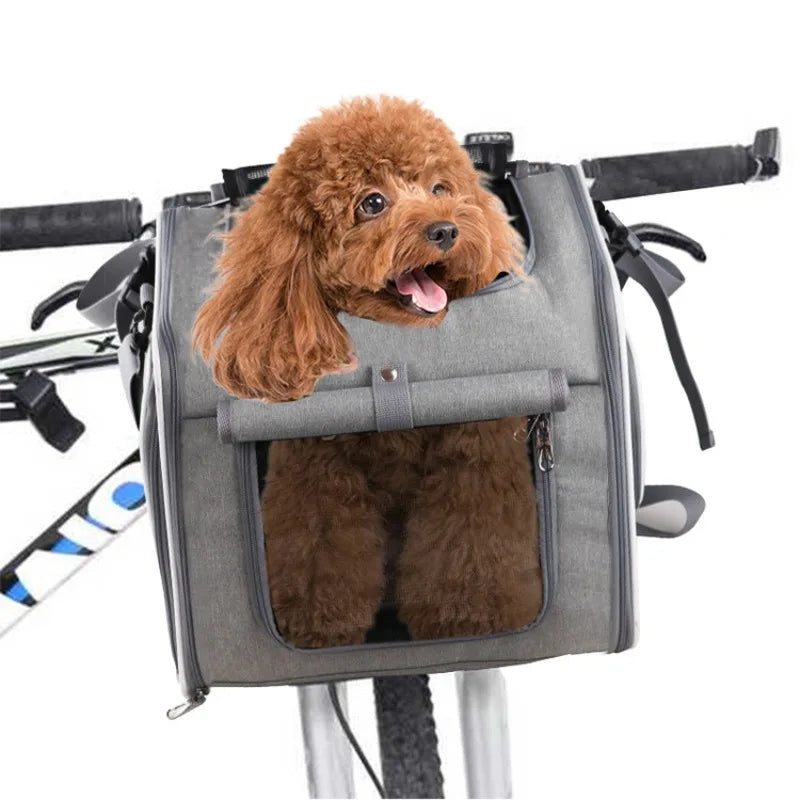 Cat Carrier Backpack for Small Pets Expandable Travel Bag, lightweight Carry-On, Bike-Friendly Pet Transport Pets Bag Pet Carrier