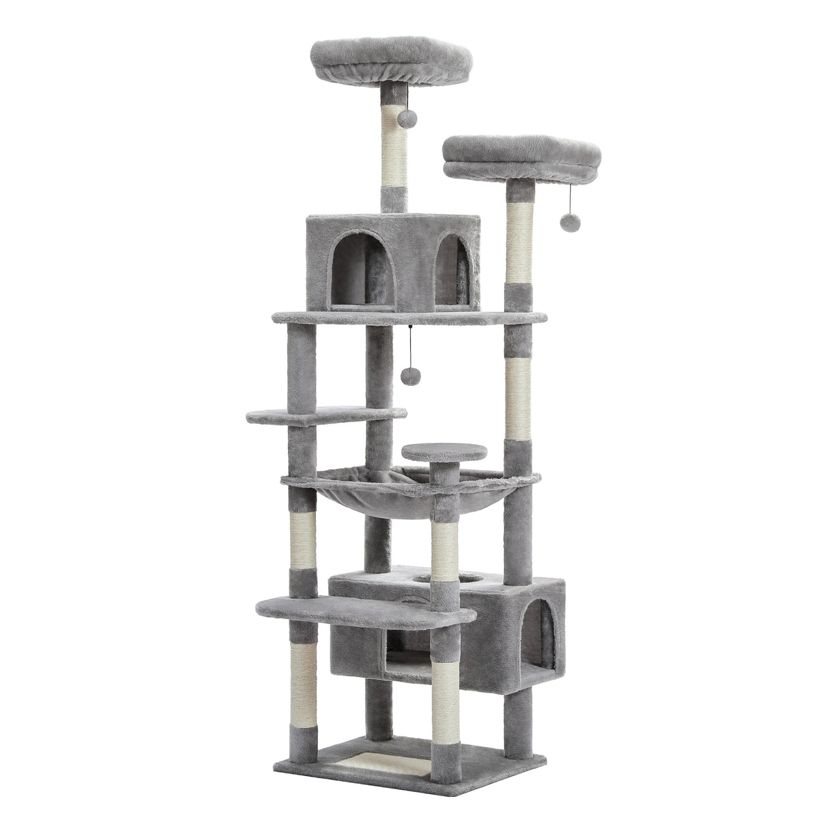 Heavy Duty Cat Tree Tower With Scratching Posts And Sleeping Condos For Cats