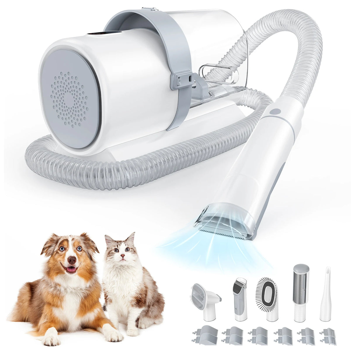 Professional Pet Grooming Clipper And Low Noise Vacuum Kit