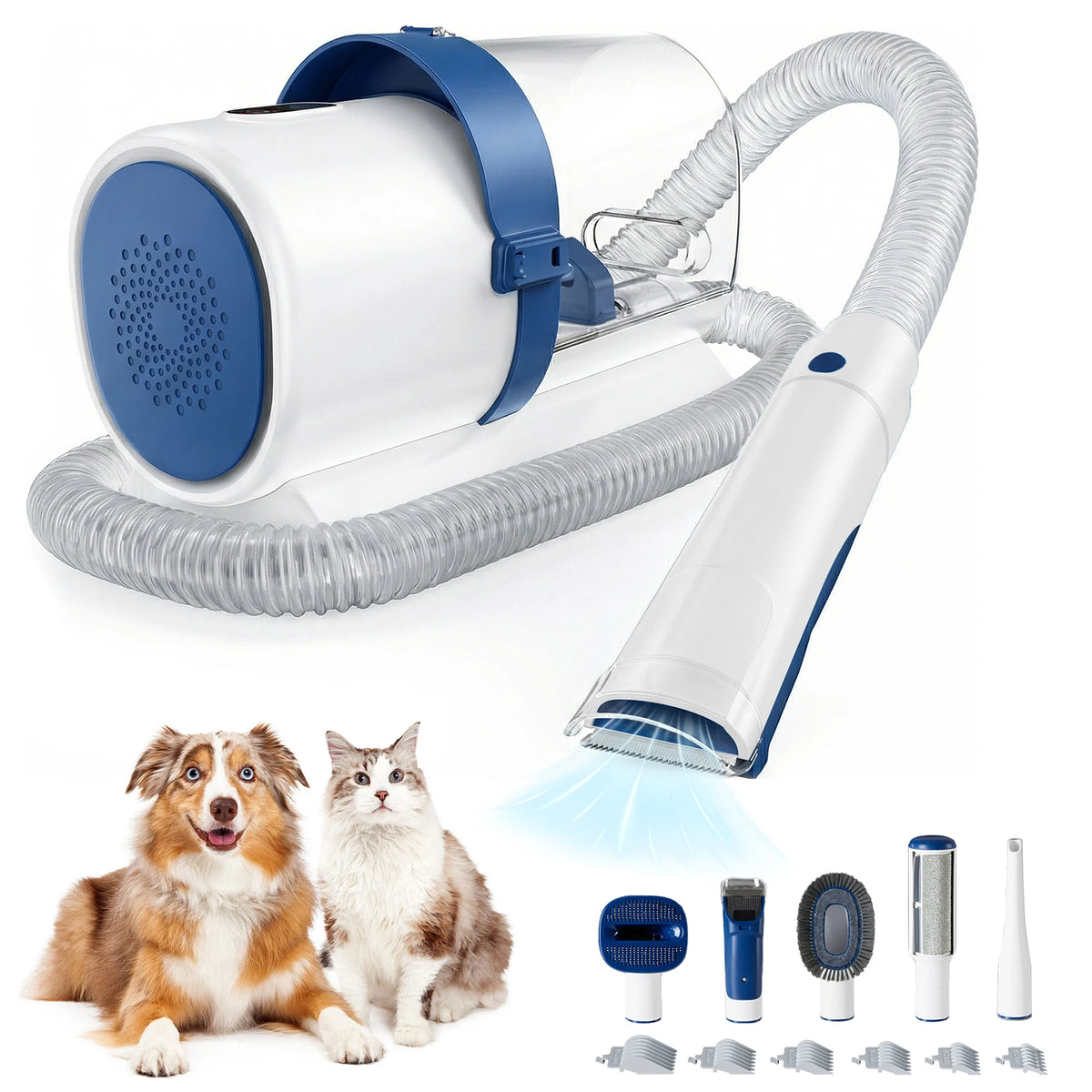 Professional Pet Grooming Clipper And Low Noise Vacuum Kit