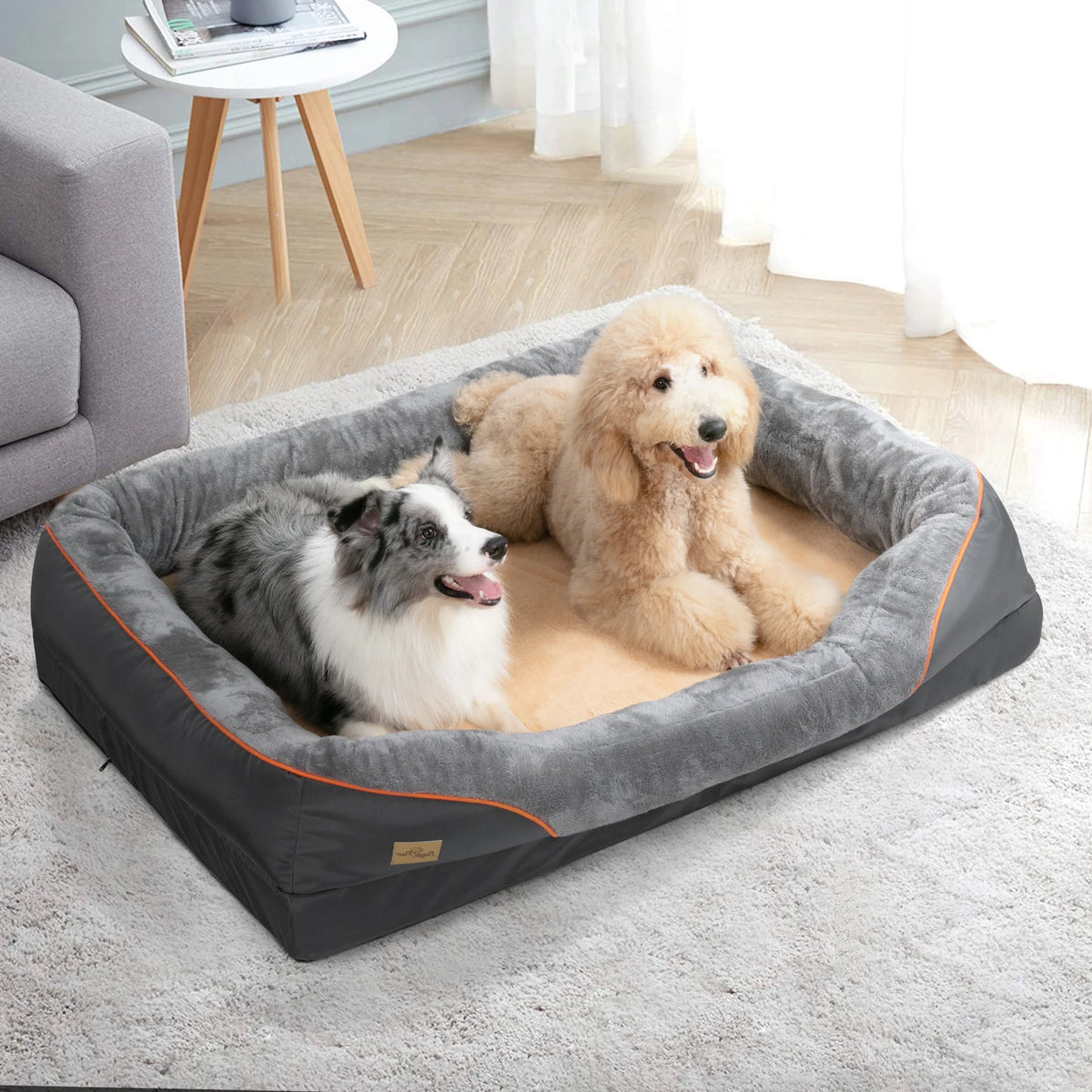 Comfortable Fleece Dog Bed With Removable Washable Cover