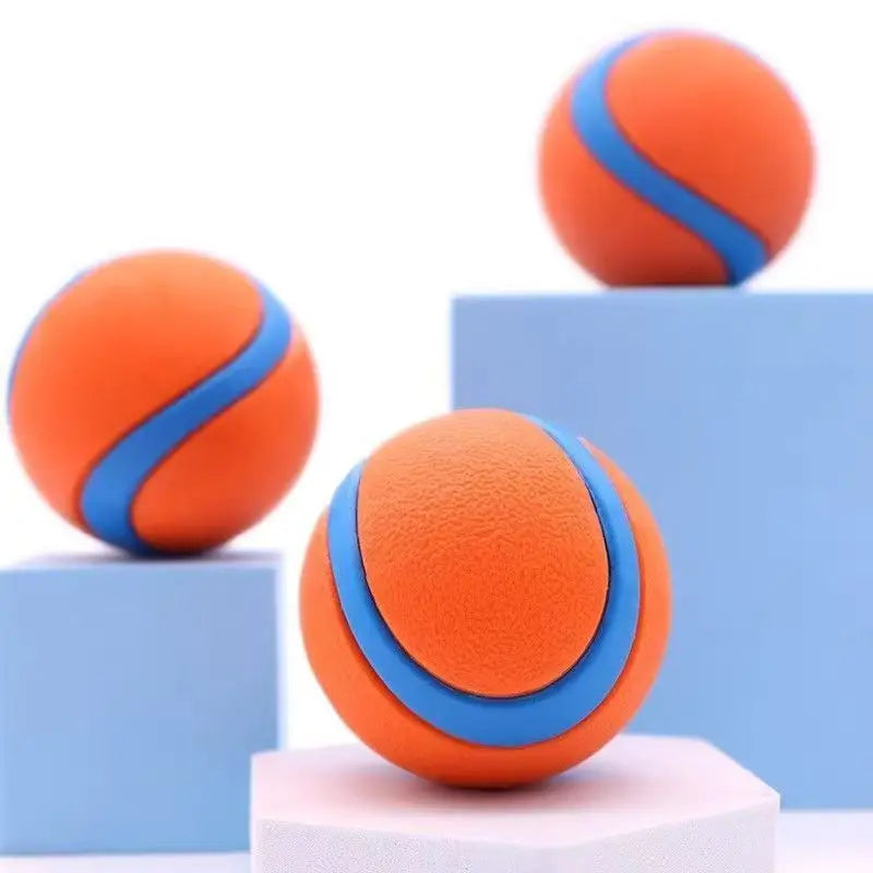 Glow In Dark Rubber Dog Toy Ball for Teething Outdoor Play