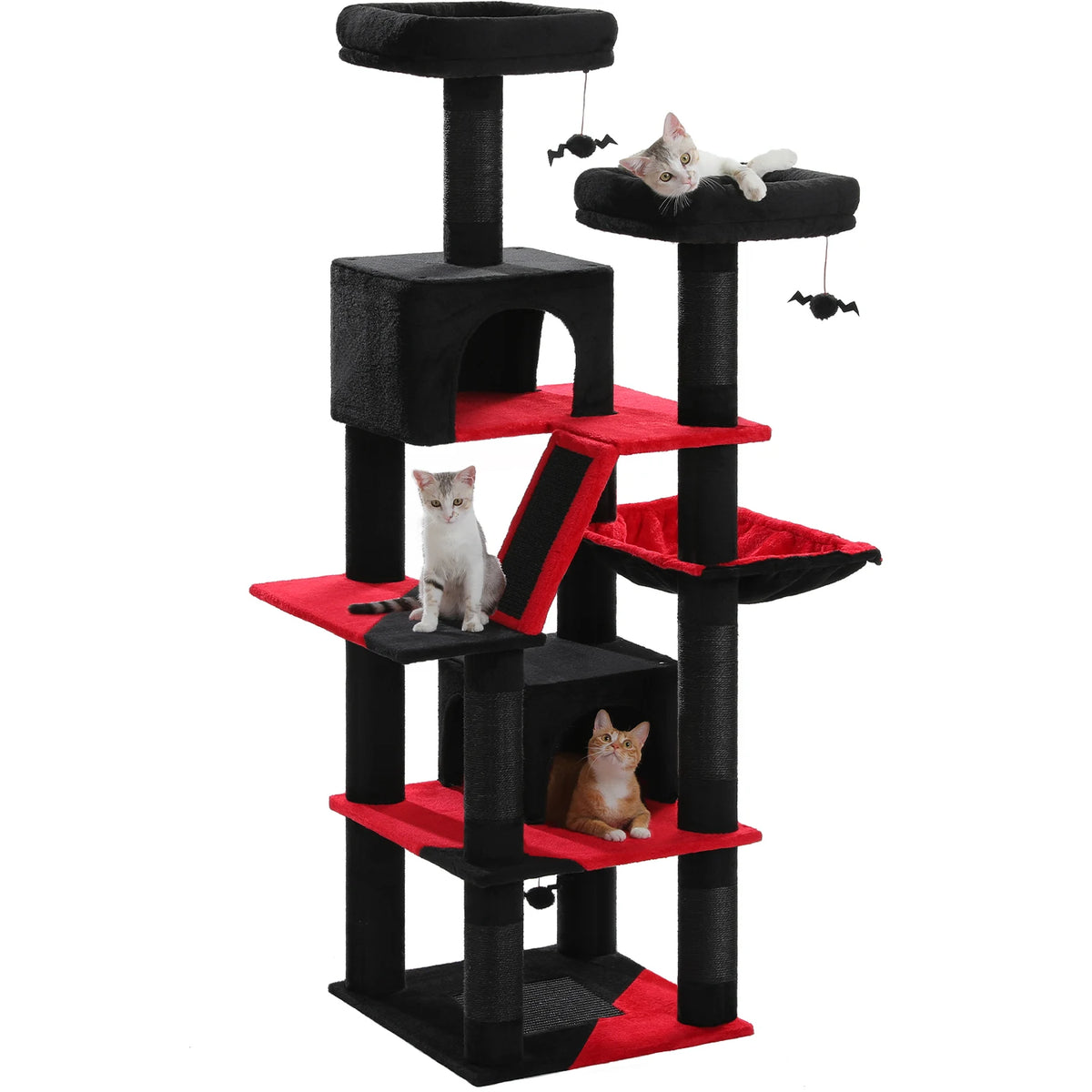 Heavy Duty Cat Tree Tower With Scratching Posts And Sleeping Condos For Cats