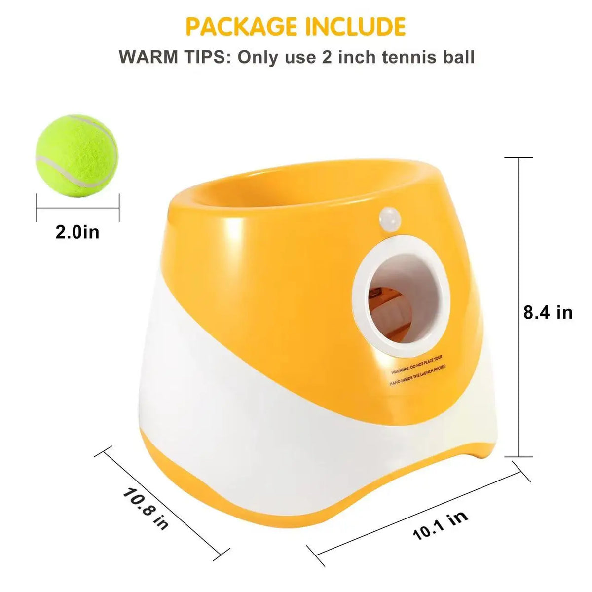 Automatic Rechargeable Dog Ball Launcher With Tennis Balls