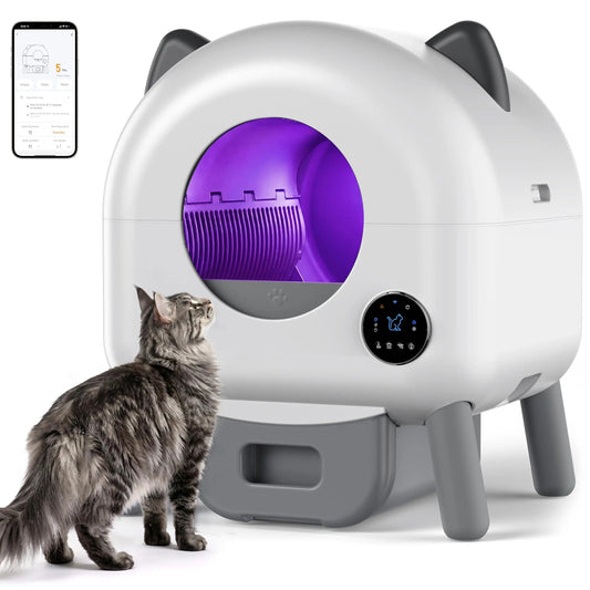 Automatic Self Cleaning Cat Litter Box With App Control And Odor Control