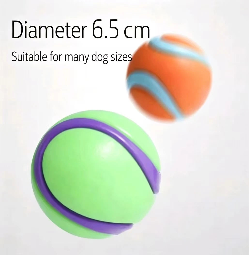 Glow In Dark Rubber Dog Toy Ball for Teething Outdoor Play