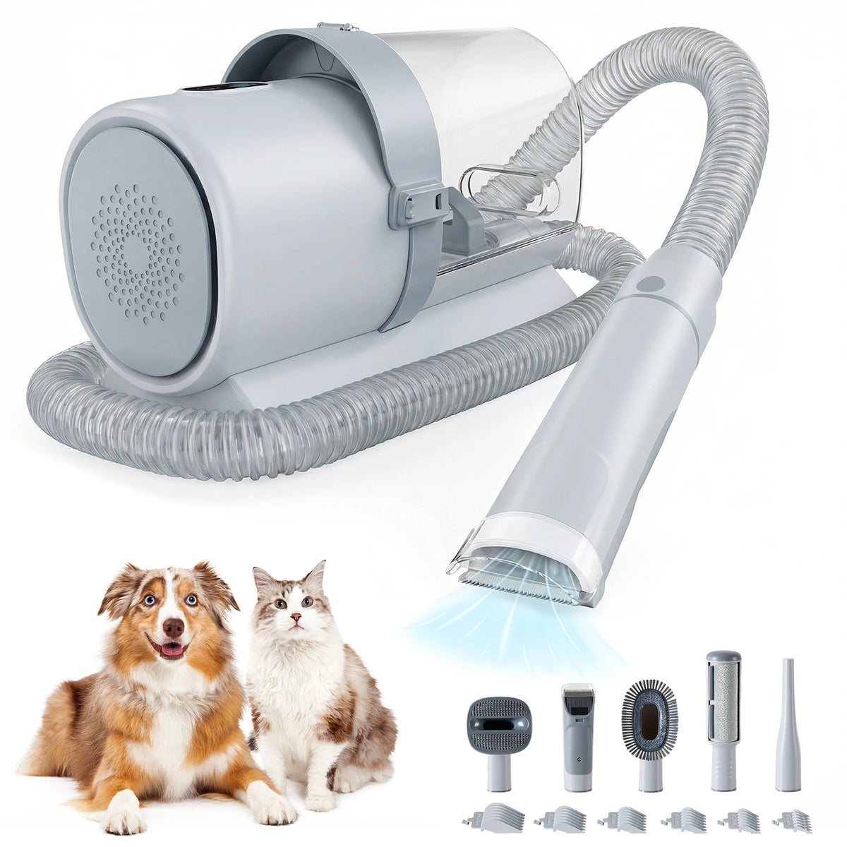 Professional Pet Grooming Clipper And Low Noise Vacuum Kit