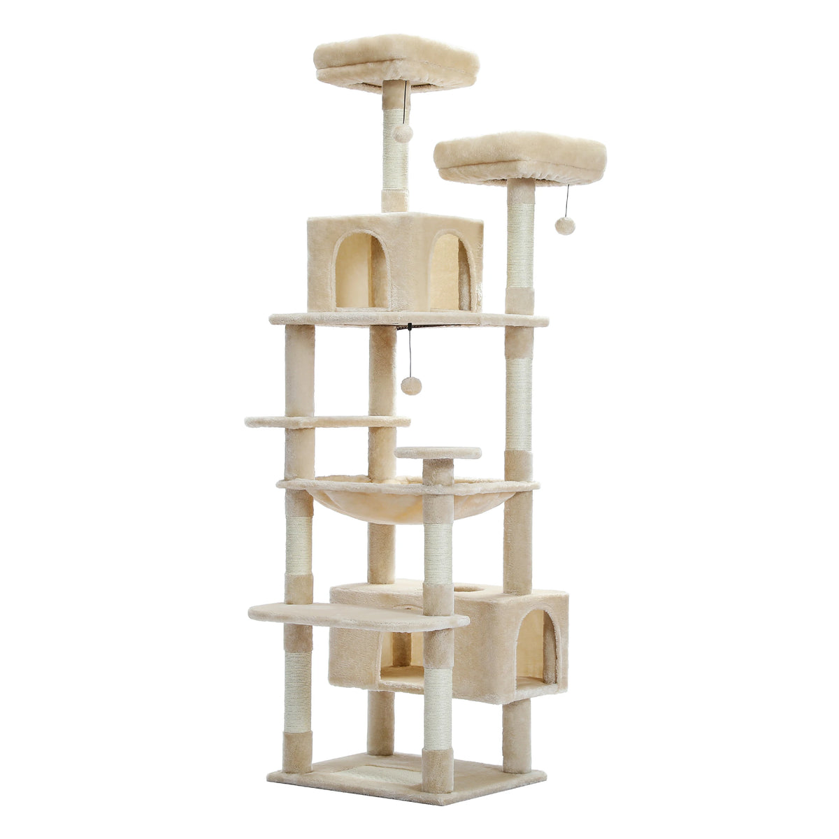 Heavy Duty Cat Tree Tower With Scratching Posts And Sleeping Condos For Cats