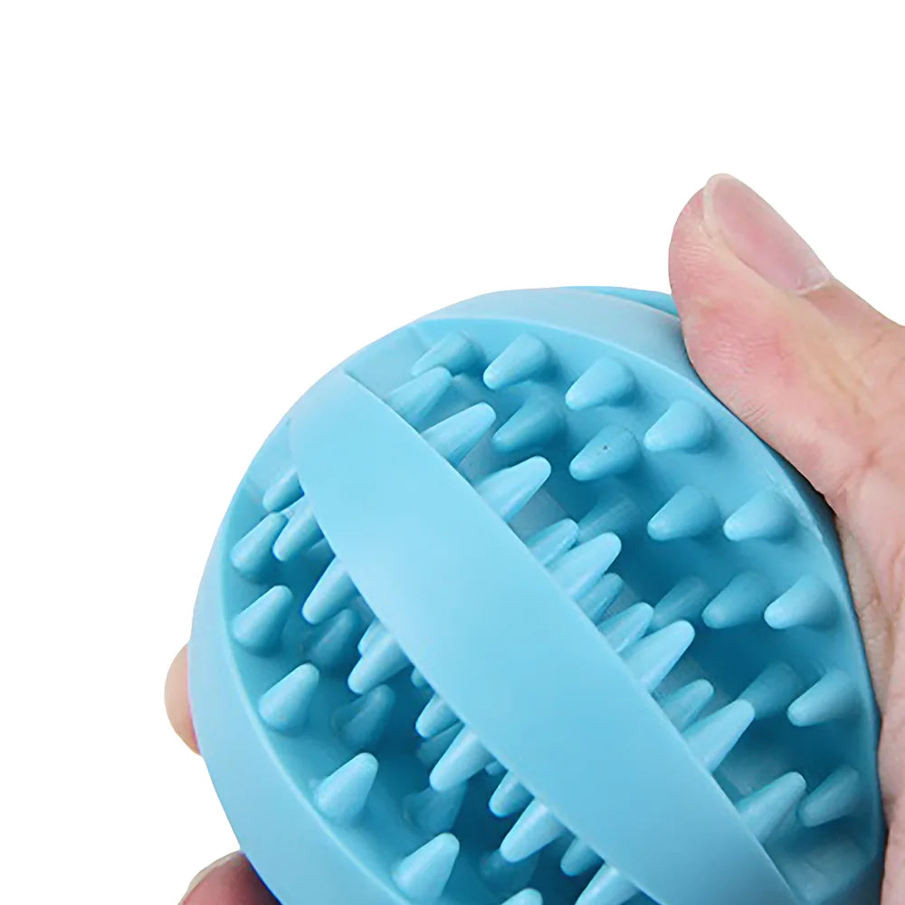 Durable Rubber Dog Chew Ball Teething Puzzle Interactive Training Toy