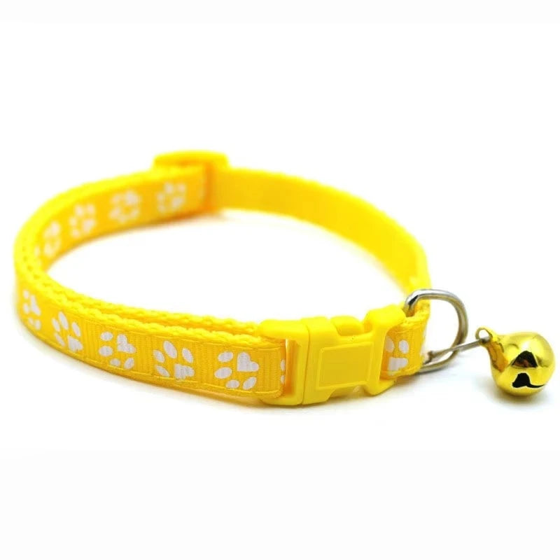 Adjustable Cat Collar With Bell And Decorative Ribbon For Pets And Kittens